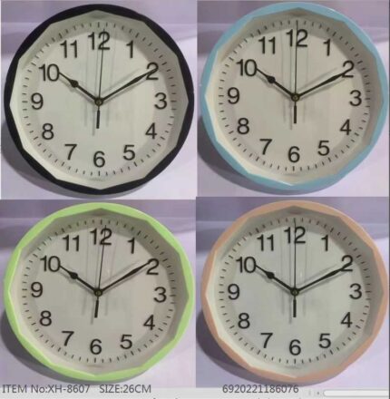 Ρολόι τοίχου - XH-8607 - 186076 - Pink