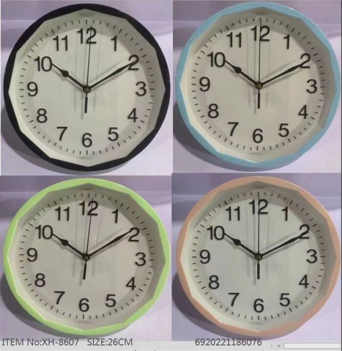 Ρολόι τοίχου - XH-8607 - 186076 - Pink