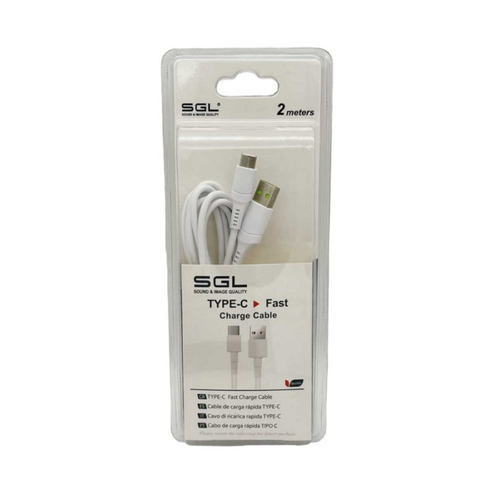 Καλώδιο φόρτισης & data - TypeC - Fast Charge - D1 - 2m - 099354