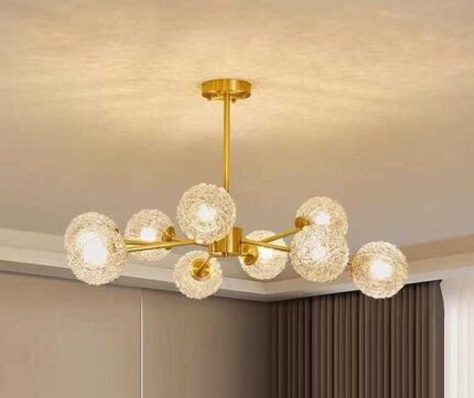 Φωτιστικό οροφής LED - 9644-9 - Gold - 431354