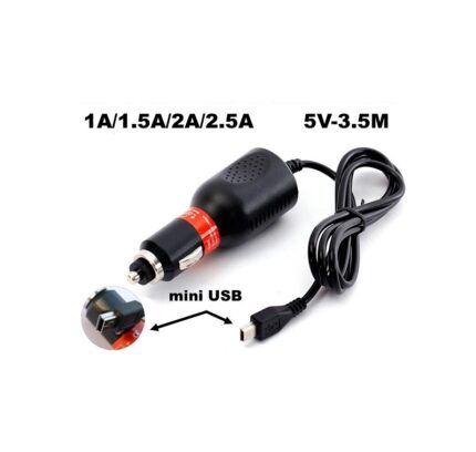 Φορτιστής αναπτήρα αυτοκινήτου - Mini USB - 5V - 001245