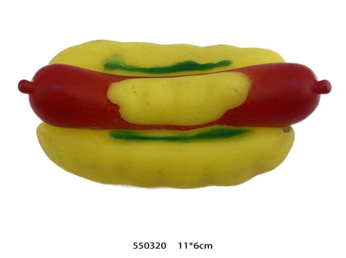 Παιχνίδι σκύλου Latex Hot Dog - 13.5x8cm - 550320