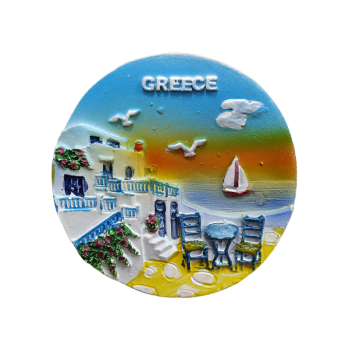 Tουριστικό μαγνητάκι Souvenir – Σετ 12pcs - Resin Magnet - 678233