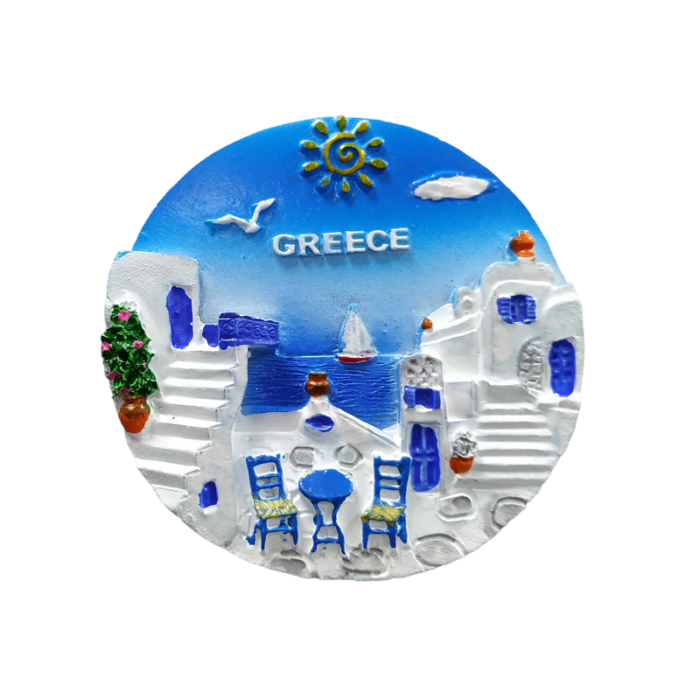 Tουριστικό μαγνητάκι Souvenir – Σετ 12pcs - Resin Magnet - 678237