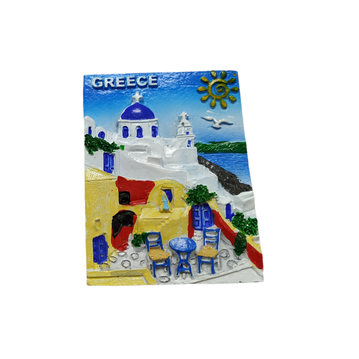 Tουριστικό μαγνητάκι Souvenir – Σετ 12pcs - Resin Magnet - 678270