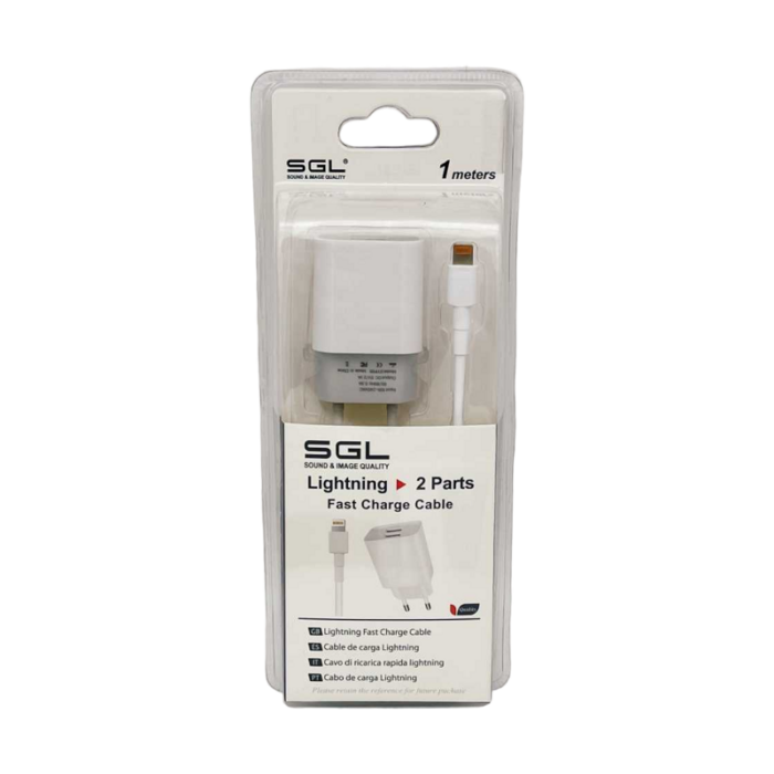 Αντάπτορας φόρτισης με καλώδιο - Lightning - Quick Charge - D5-S2 - 1m - 099552