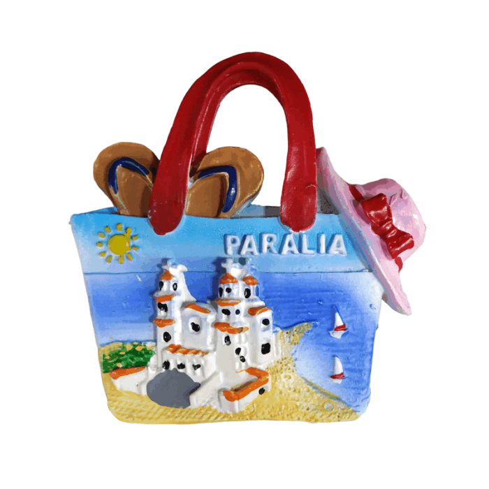 Tουριστικό μαγνητάκι Souvenir – Σετ 12pcs - Resin Magnet - Paralia - 678114