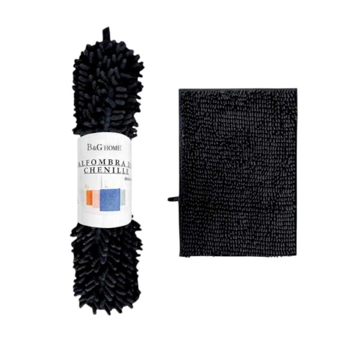 Πατάκι μπάνιου - 6C - Black -  - 40x60cm - Black - 20873