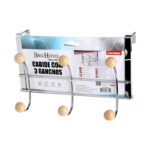 Μεταλλική κρεμάστρα πόρτας 3 θέσεων - 57610