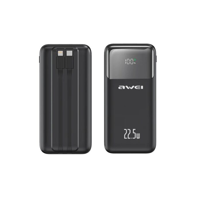 Powerbank - P106K - 10.000mah - 22.5W - AWEI - 005562 - Black