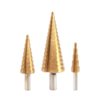 Σετ τρυπάνια κωνικά κλιμακωτά - 3pcs - 4-20/4-32/4-12mm - Finder - 196657