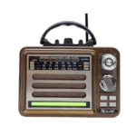 Επαναφορτιζόμενο ραδιόφωνο Retro - RX-306D - 370045 - Brown