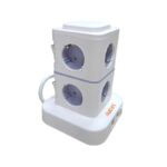 Κάθετο πολύπριζο 8 θέσεων με διακόπτες & 4xUSB - Σούκο - 3m - RC-G8P-4U - 008237