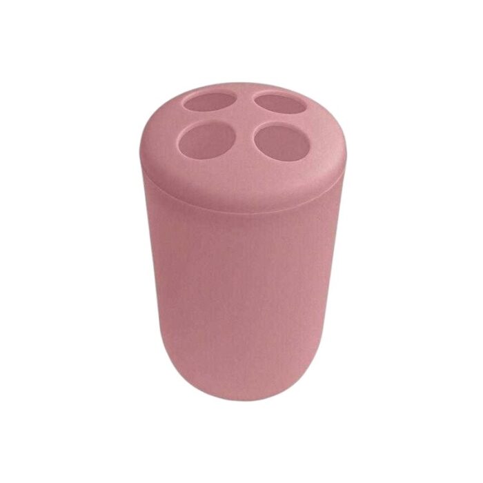 Θήκες οδοντόβουρτσας πλαστικές σε σετ 5Χ - Pink - 21758