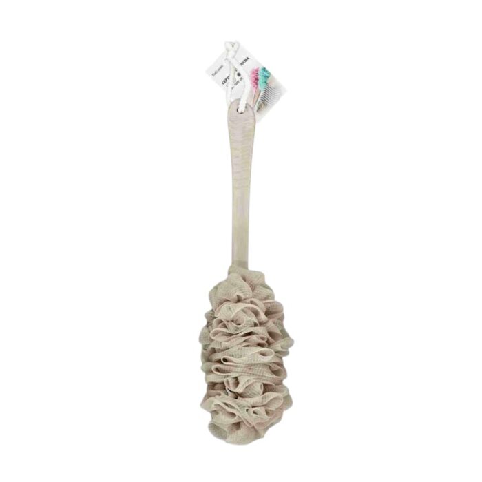 Σφουγγάρια μπάνιου δίχτυ σε σετ 6Χ - Beige - 26184