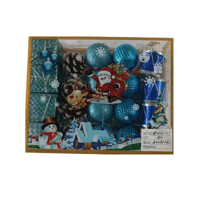 Σετ Χριστουγεννιάτικα στολίδια - 4cm - 20pcs - 023438