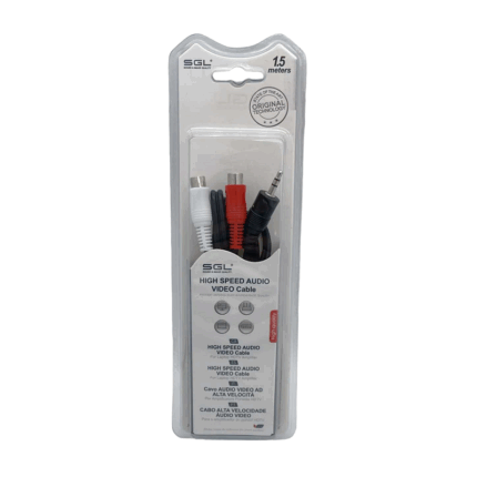 Καλώδιο ήχου - 1528C - Jack 3.5mm male/2xRCA female - 1.5m - 096209