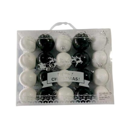 Σετ Χριστουγεννιάτικες μπάλες - 6cm - 20pcs - 231948