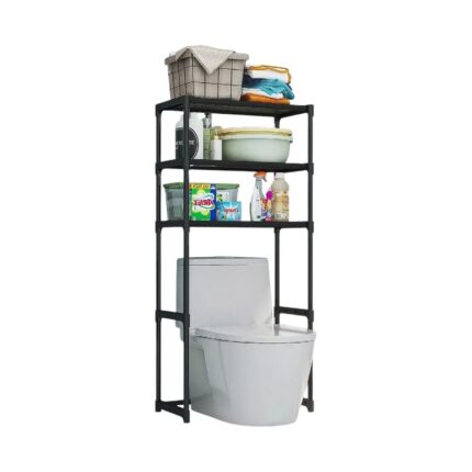 Επιδαπέδια ραφιέρα μπάνιου - YX9109-3 - 521636 - Black