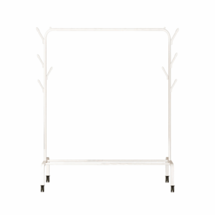 Τροχήλατη κρεμάστρα δαπέδου - YP603 - 522565 - White
